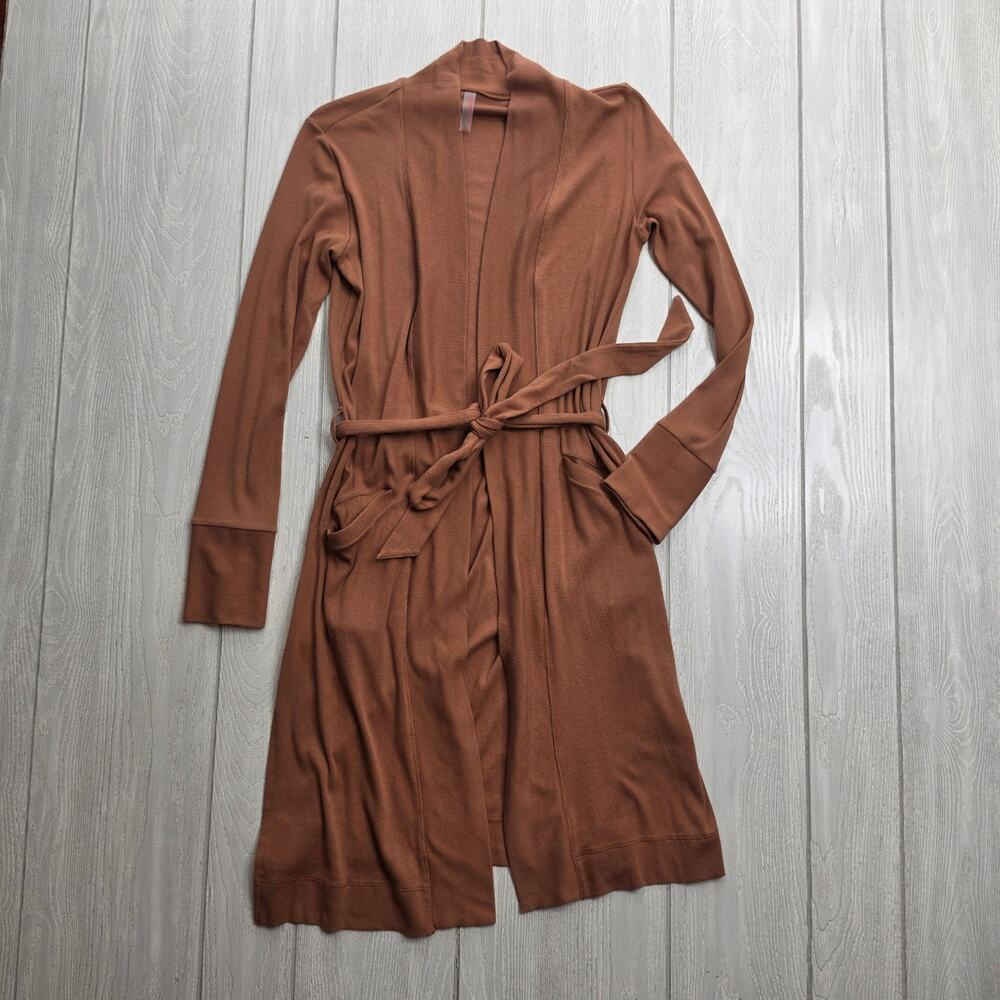 Commando Camel Brown Luxury Rib Robe Women's Size Small $138